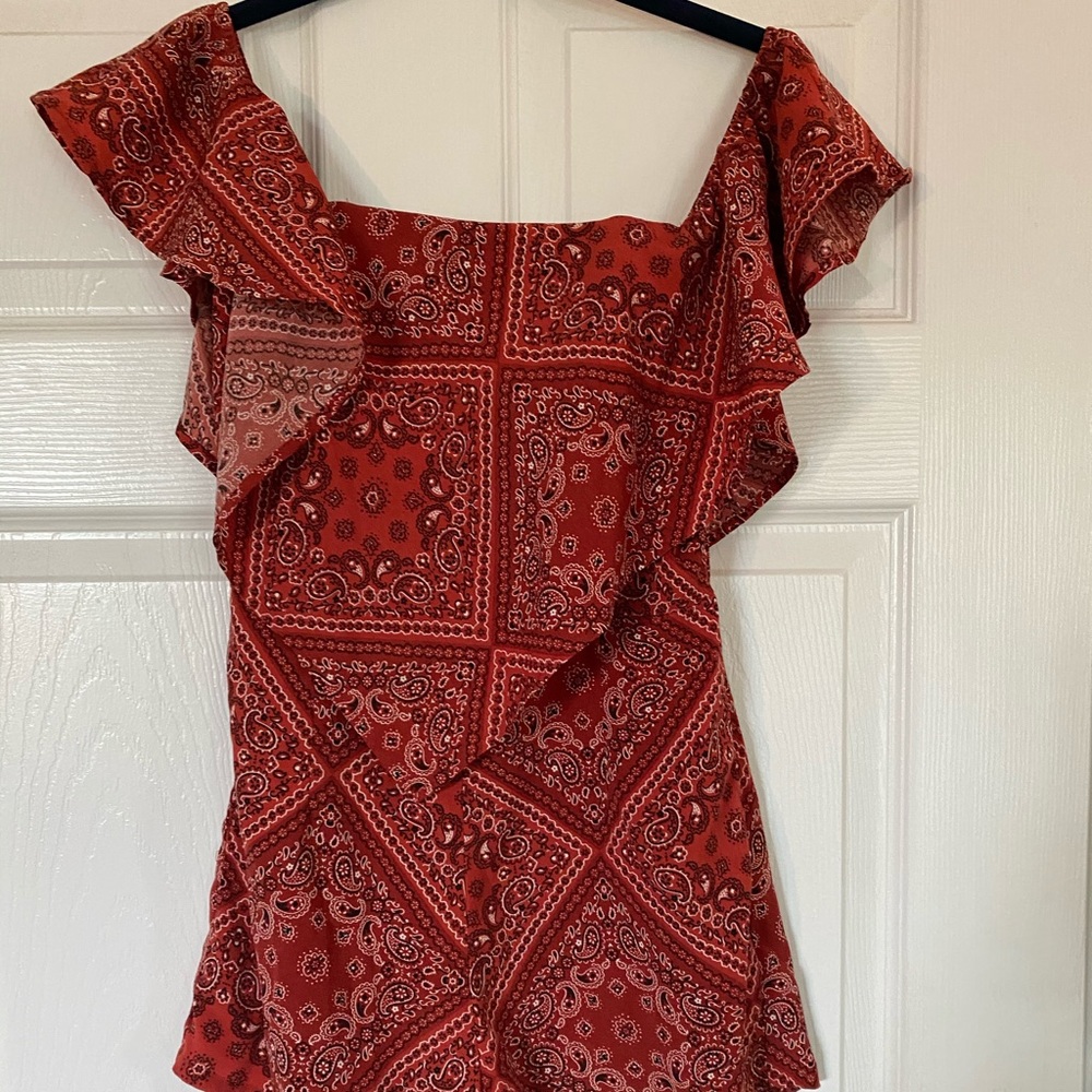 Princess Polly Bandana Print Romper